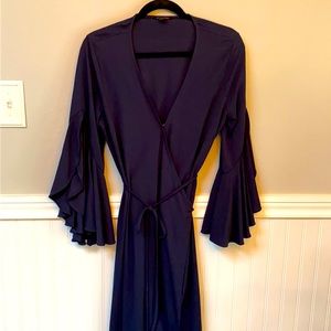 Banana Republic Navy Wrap Dress, Medium
